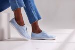 schoenen Keds chillax wasbare twill instapsneaker lichtblauw vrouwen 86BZ60 - Image 2
