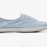 schoenen Keds chillax wasbare twill instapsneaker lichtblauw vrouwen 86BZ60
