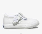 schoenen Keds Daphne leren sneaker met t-bandje zacht groot kind 86BZ237