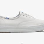 schoenen Keds de leren platform sneaker wit vrouwen 86BZ101