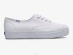 schoenen Keds de platform canvas sneaker wit vrouwen 86BZ87