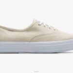 schoenen Keds de platform sneaker van metallic textiel zilver vrouwen 86BZ170