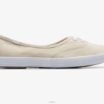 schoenen Keds de sneaker met ministippenprint bruin wit vrouwen 86BZ9