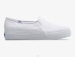 schoenen Keds driedubbele canvas slip-on sneaker wit vrouwen 86BZ40