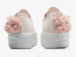 schoenen Keds driedubbele feestelijke sneaker met bloemenappliqué roze vrouwen 86BZ210 - Image 2