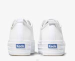 schoenen Keds driedubbele leren sneaker wit vrouwen 86BZ90 - Image 3