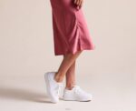 schoenen Keds driedubbele leren sneaker wit vrouwen 86BZ90 - Image 6