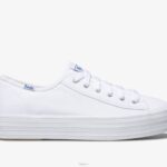 schoenen Keds driedubbele trap wit vrouwen 86BZ100