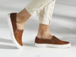 schoenen Keds dubbeldekker lederen instapsneaker cognac vrouwen 86BZ26 - Image 4