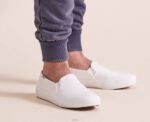schoenen Keds dubbeldekker lederen instapsneaker wit vrouwen 86BZ28 - Image 2