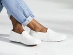 schoenen Keds dubbeldekker lederen instapsneaker wit vrouwen 86BZ28 - Image 6