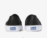 schoenen Keds dubbeldekker lederen instapsneaker zwart vrouwen 86BZ27 - Image 3