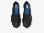 schoenen Keds dubbeldekker lederen instapsneaker zwart vrouwen 86BZ29 - Image 3