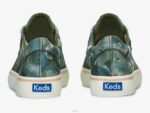 schoenen Keds jump kick canvas sneaker met abstracte bloemenprint olijf vrouwen 86BZ168 - Image 2