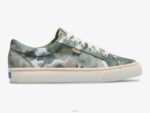 schoenen Keds jump kick canvas sneaker met abstracte bloemenprint olijf vrouwen 86BZ168