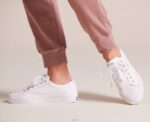 schoenen Keds jump-kick leren sneaker wit goud vrouwen 86BZ84 - Image 2