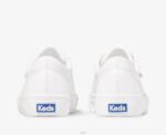 schoenen Keds jump-kick leren sneaker wit goud vrouwen 86BZ84 - Image 3