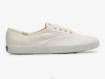 schoenen Keds kampioen canvas sneaker met stippenprint wit goud vrouwen 86BZ209
