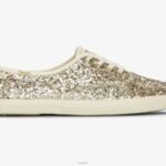 schoenen Keds kampioen glitter feestelijke sneaker goud vrouwen 86BZ105