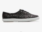 schoenen Keds kampioen glitter feestelijke sneaker zwart vrouwen 86BZ103