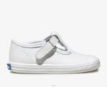 schoenen Keds kampioen neus t-strap sneaker wit leer klein kind 86BZ232