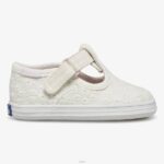 schoenen Keds kampioen neus t-strap wit oogje klein kind 86BZ248