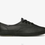 schoenen Keds kampioen originele leren sneaker zwart vrouwen 86BZ112