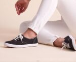 schoenen Keds kampioen prestatie. sneaker van biologisch katoen zwart vrouwen 86BZ109 - Image 6
