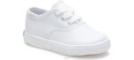 schoenen Keds kampioen sneaker met neuskap wit leer klein kind 86BZ231 - Image 4
