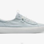 schoenen Keds kickback canvas sneaker met stippenprint lichtblauw zilver vrouwen 86BZ62