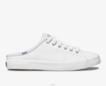 schoenen Keds kickstart muilezel leer wit vrouwen 86BZ71