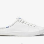 schoenen Keds kickstart muilezel leer wit vrouwen 86BZ71