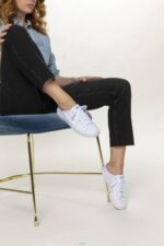 schoenen Keds kickstart mule canvas instapsneaker wit vrouwen 86BZ11 - Image 4