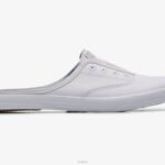 schoenen Keds moxie muilezel leren instapsneaker wit vrouwen 86BZ52