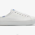 schoenen Keds triple kick muilezel lederen instapsneaker wit vrouwen 86BZ46